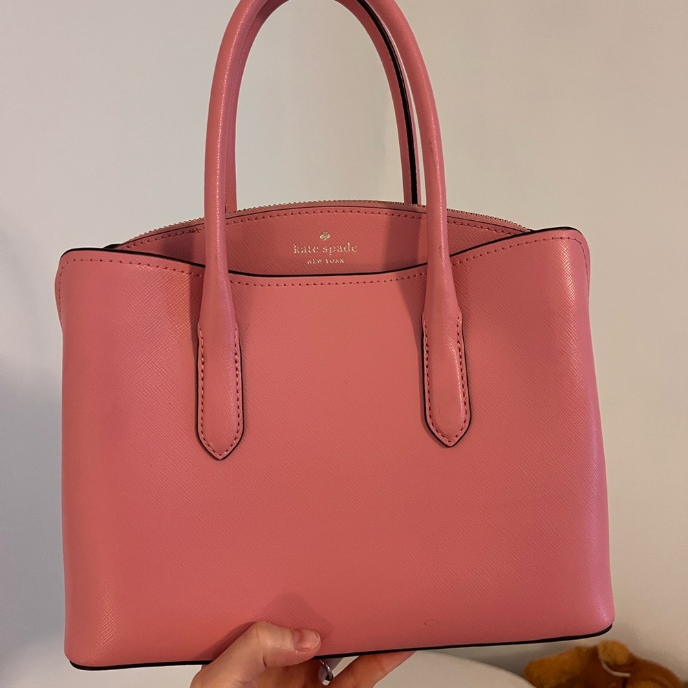 Kate Spade Pink Leather Tote Bag